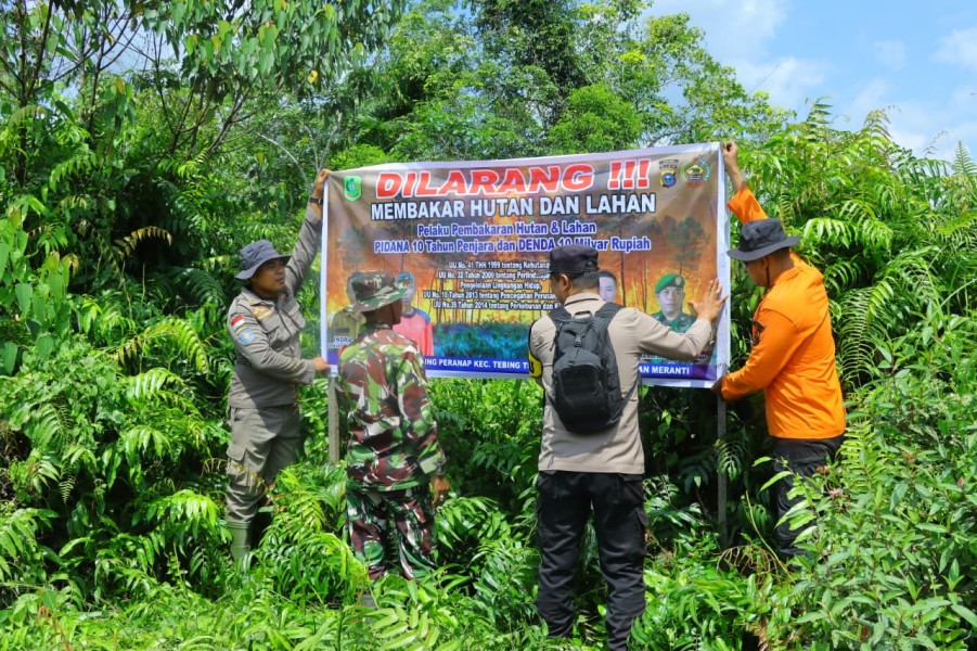 Polres Kepulauan Meranti Laksanakan Mitigasi Karhutla Terpadu di Tanjung Peranap