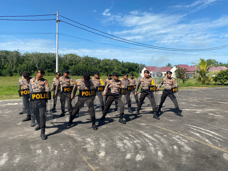 Personel Polres Kepulauan Meranti Terus Latihan Fungsi Teknis Dalmas