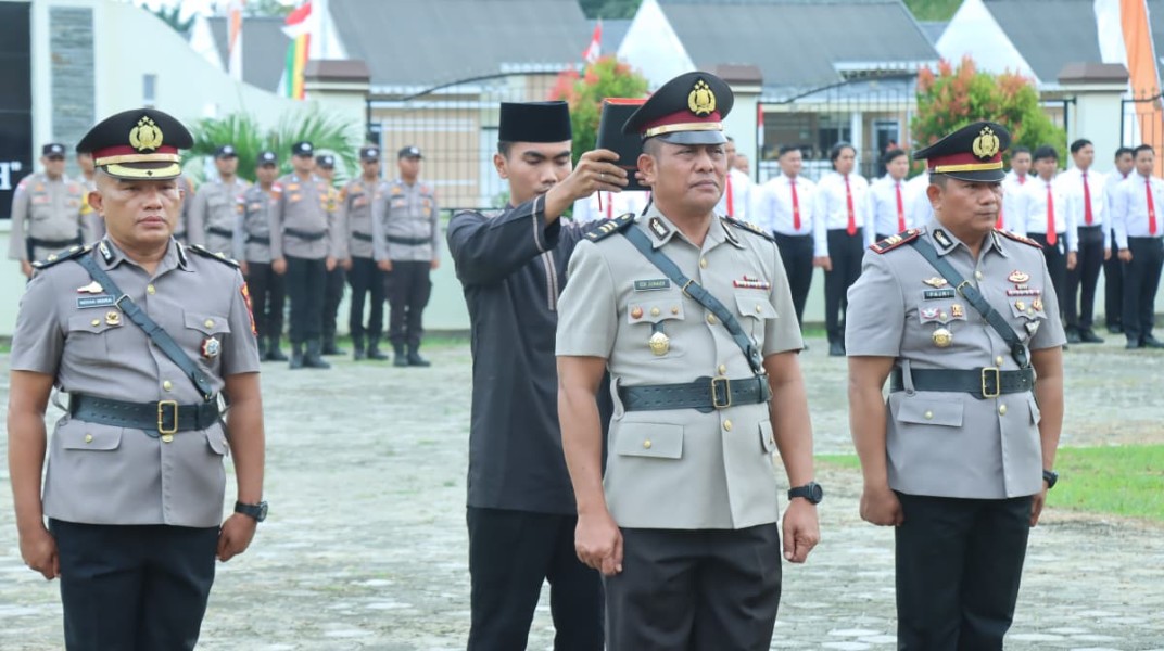 Kapolres Kepulauan Meranti Pimpin Sertijab Kabag Ren, Kasat Lantas dan Kasat Resnarkoba