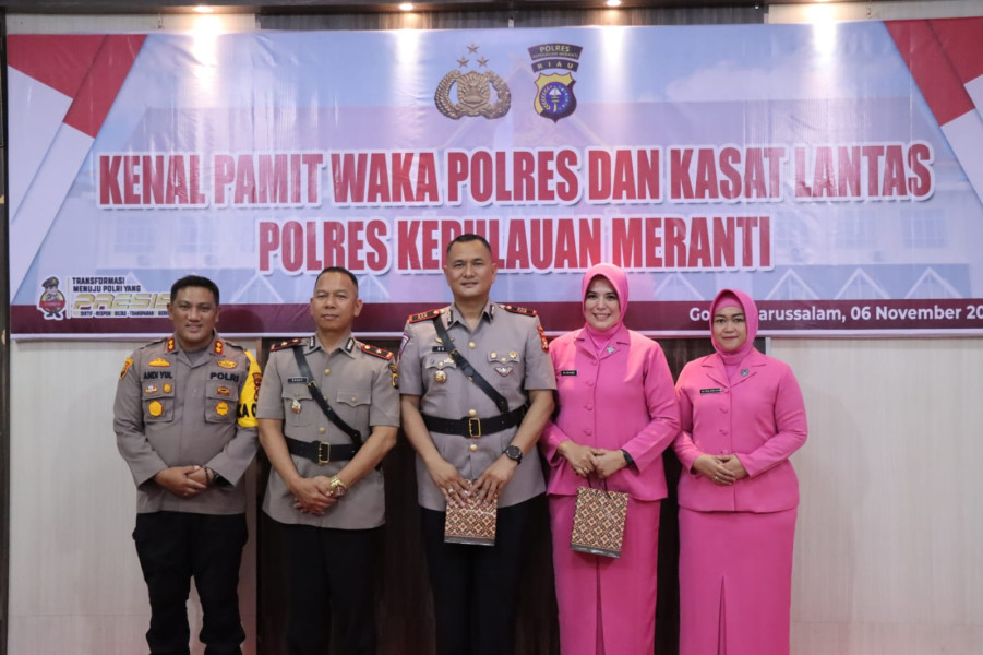 Pisah Sambut Wakapolres dan Kasat Lantas, Ini Pesan dan Harapan Kapolres Meranti