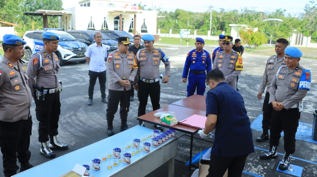 Lima Personel Polres Kepulauan Meranti Ketahuan Positif Konsumsi Narkoba