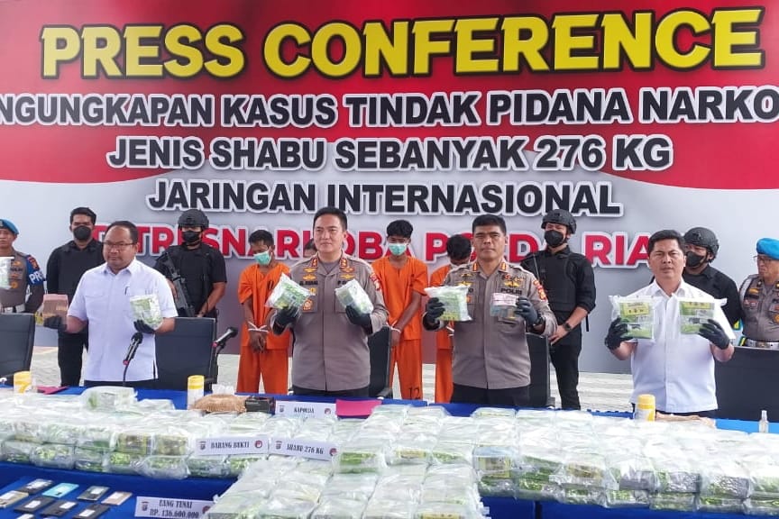 Lagi, Polda Riau Gagalkan Peredaran 276 Kg Sabu, Satu Pelaku Tewas