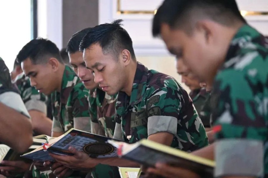 Semarak Ramadan, Personel Lanud Rsn Laksanakan Khatam Alquran