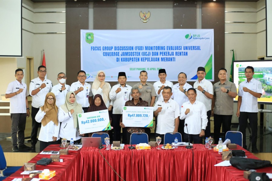 BPJS Ketenagakerjaan dan Pemkab Meranti Perkuat Kolaborasi Lewat FGD Universal Coverage Jamsostek