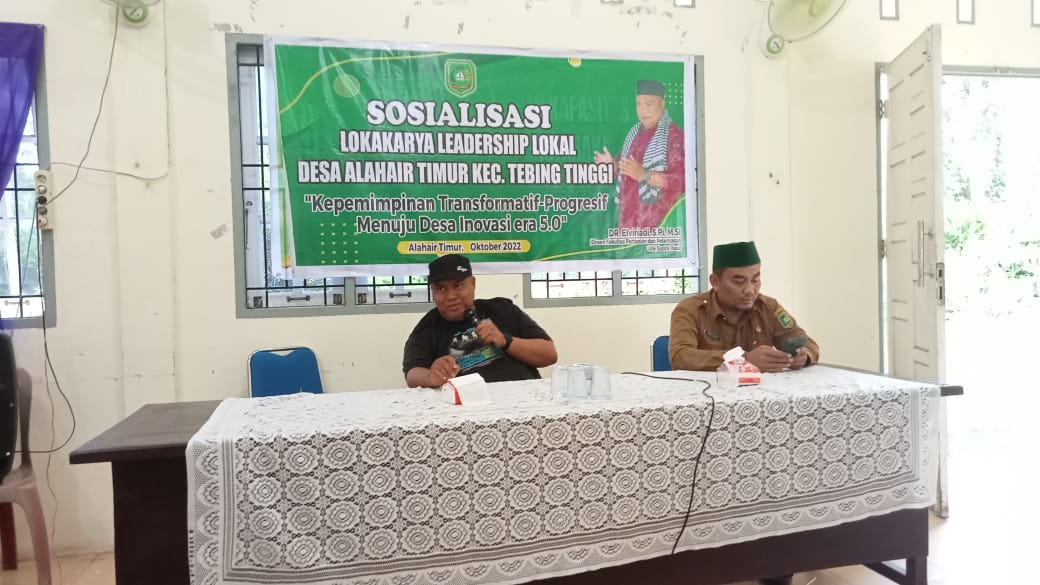 Pemdes Alahair Timur Gelar Lokakarya Leadership, Hadirkan Akademisi Dr Elviriadi