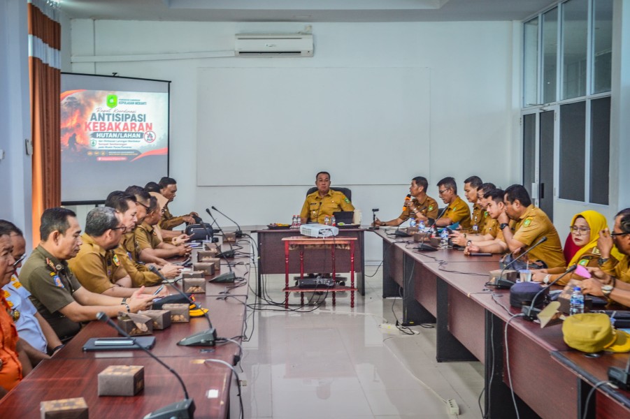 Wabup Muzamil Perintahkan Konsolidasi Berjenjang Cegah Karhutla di Lahan Gambut