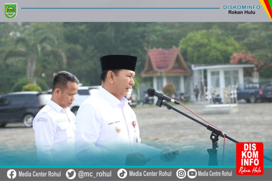 Pimpin Apel Perdana Usai Cuti Lebaran, Wabup Rohul : Mari Lebih Mantapkan Kinerja