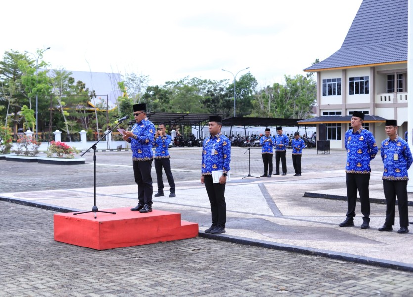 Pimpin Apel HKN Jelang Ramadan, Bupati Asmar Tekankan Disiplin dan Kerja Tulus ASN