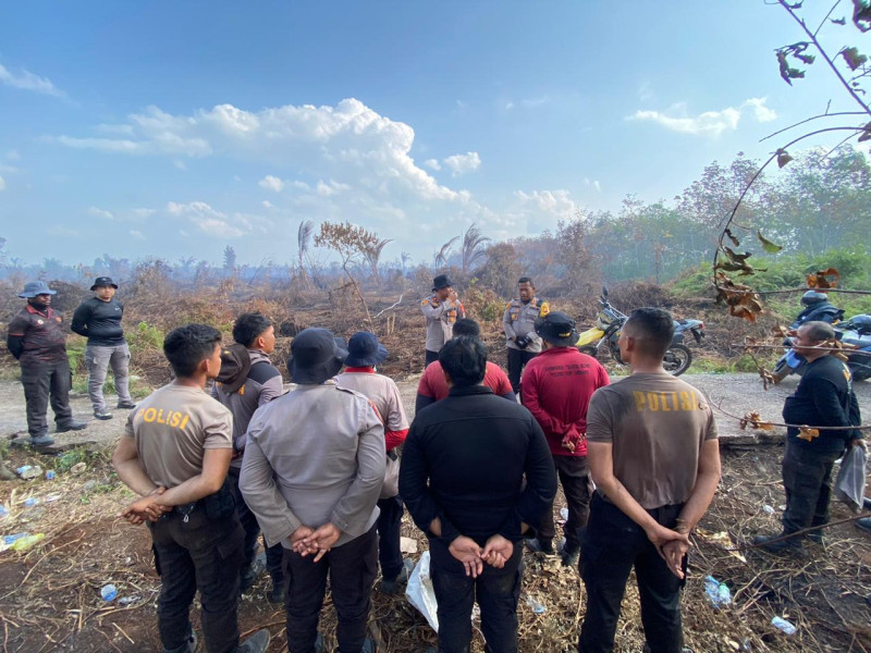Polda Riau Selidiki Penyebab Karhutla di Tanjung Kedabu Kepulauan Meranti