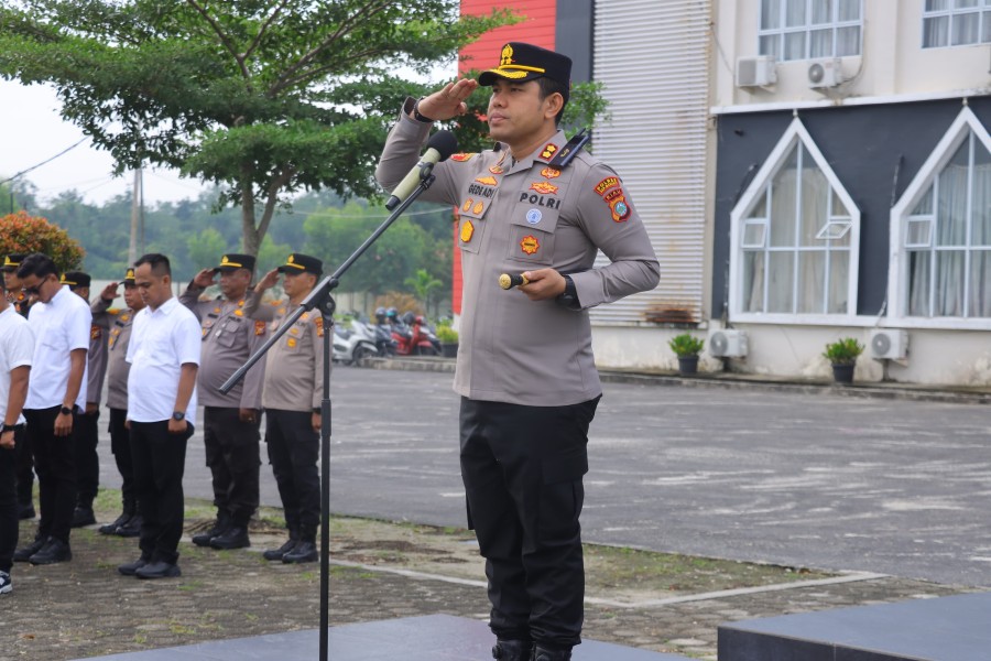 Ini Tiga Pesan Apel Perdana Kapolres AKBP Gede Adi Kepada Seluruh Personel