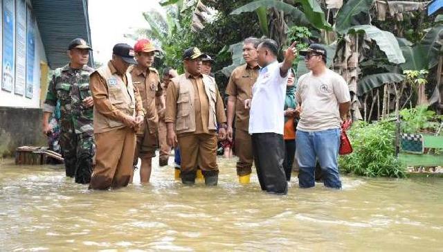 120 Rumah Warga Terendam Banjir di Pulau Rambai Kampar
