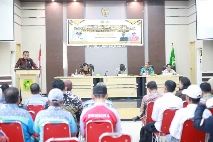 Pemkab Kepulauan Meranti Gelar Sosialisasi Penanggulangan Karhutla