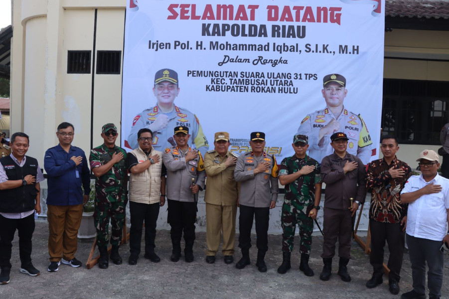 PSU 31 TPS di Tambusai Utara, Bupati Sukiman Minta Masyarakat Saling Menghormati