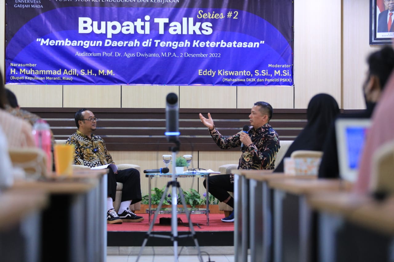 Jadi Narasumber di UGM, Bupati M Adil Bicara Upaya Pembangunan di Tengah Keterbatasan