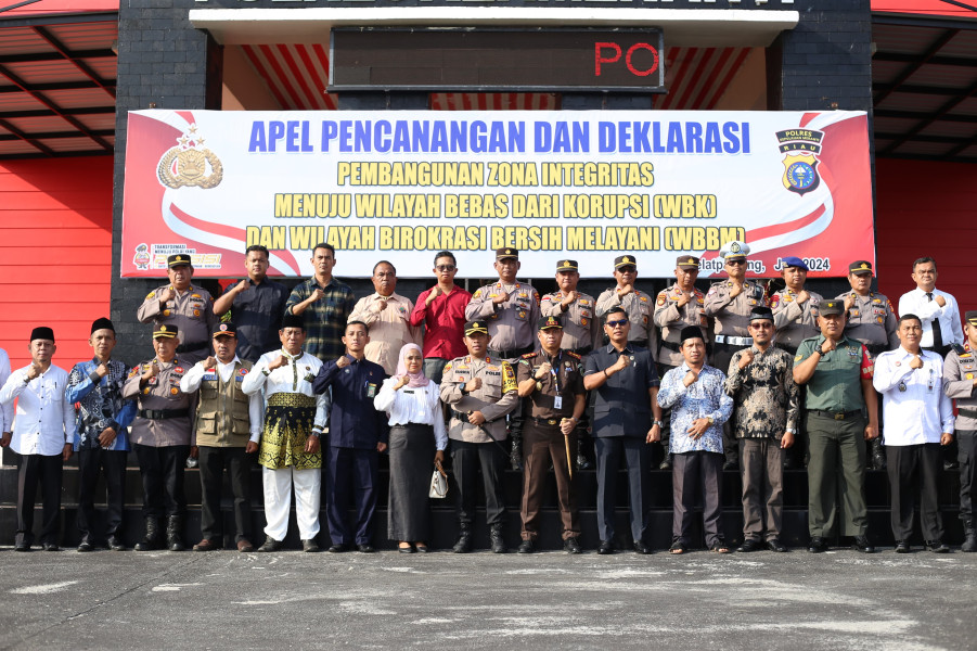 Pemkab Dukung Pencanangan Wilayah Bebas Korupsi Polres Kepulauan Meranti