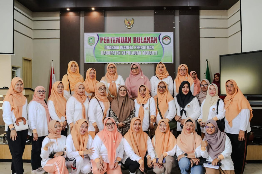 DWP Kepulauan Meranti Gelar Senam Sehat dan Pertemuan Bulanan