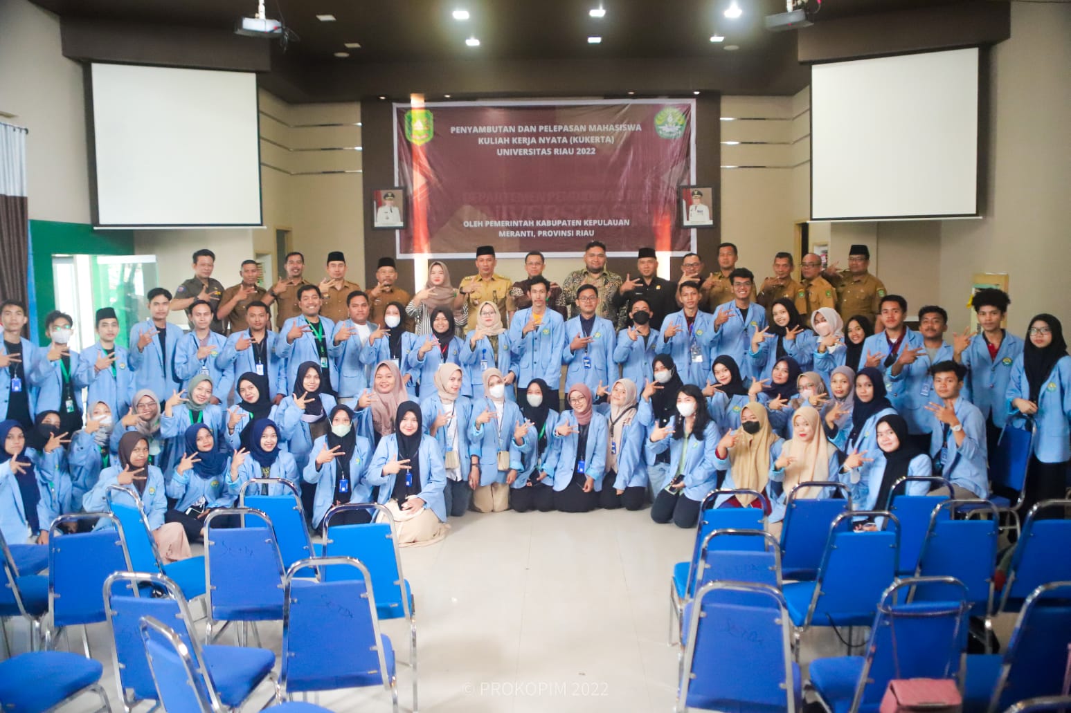 140 Mahasiswa UNRI Ikuti Kukerta Gelombang 3 Tahun 2022 di Meranti