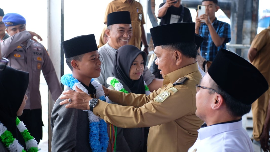 Bupati Asmar Sambut Empat Wakil Riau Asal Meranti Usai Berlaga di MTQ Nasional