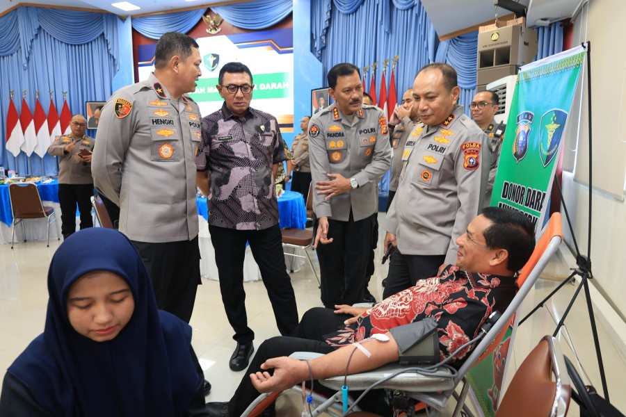 Jumat Berkah Polda Riau Gelar Kegiatan Donor Darah