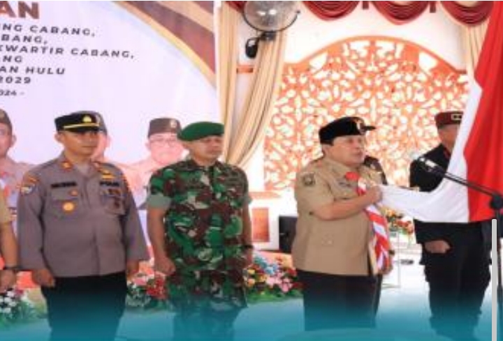 Bupati Sukiman Lantik Pengurus Kwarcab Gerakan Pramuka Rokan Hulu