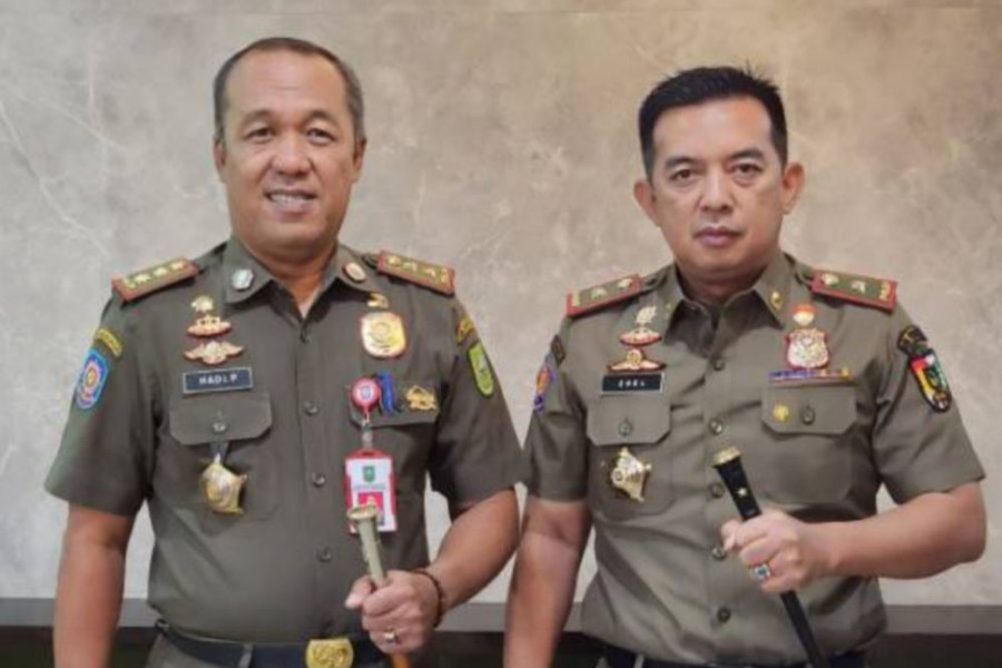 Patroli Bersama Satpol PP Riau dan Pekanbaru Cegah Pencurian Besi Fasum