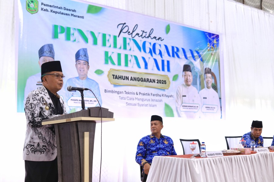 Bupati Kepulauan Meranti Buka Pelatihan Penyelenggaraan Kifayah Tahun 2025