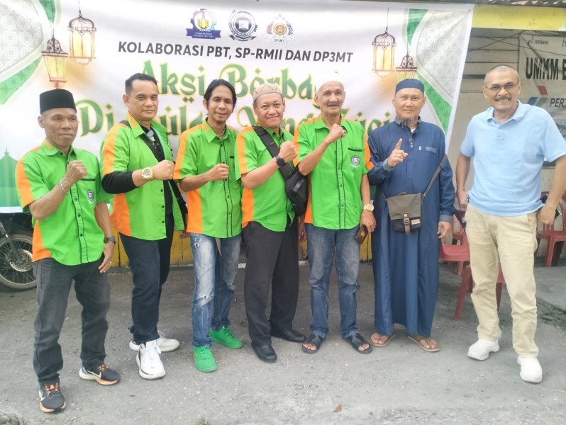 SPRMII, PBT dan DP3MT Salurkan Bantuan Sosial Sembako di Bulan Berkah Ramadan