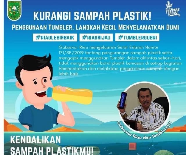 Pemprov Riau Keluarkan Surat Edaran Terkait Pengurangan Sampah Plastik