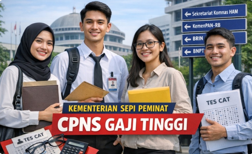10 Kementerian Minim Peminat CPNS, Gajinya Tembus Rp 12 Juta