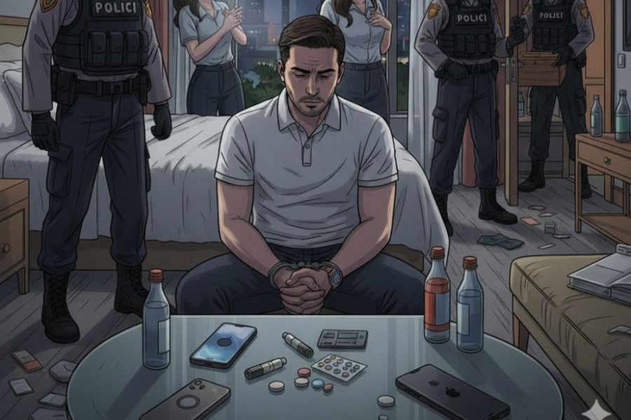 Polisi Gerebek Pesta Narkoba Pengusaha Terkenal di Pekanbaru