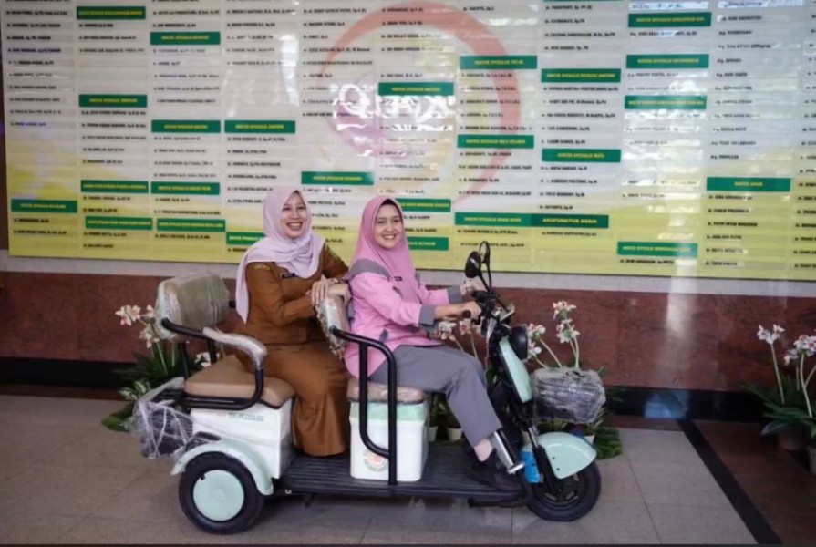 RSUD Arifin Achmad Hadirkan Motor Listrik untuk Permudah Mobiltas Pasien dan Keluarga