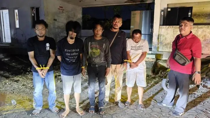 Respon Cepat Panggilan 110, Polisi Amankan Lima Orang Pesta Narkoba