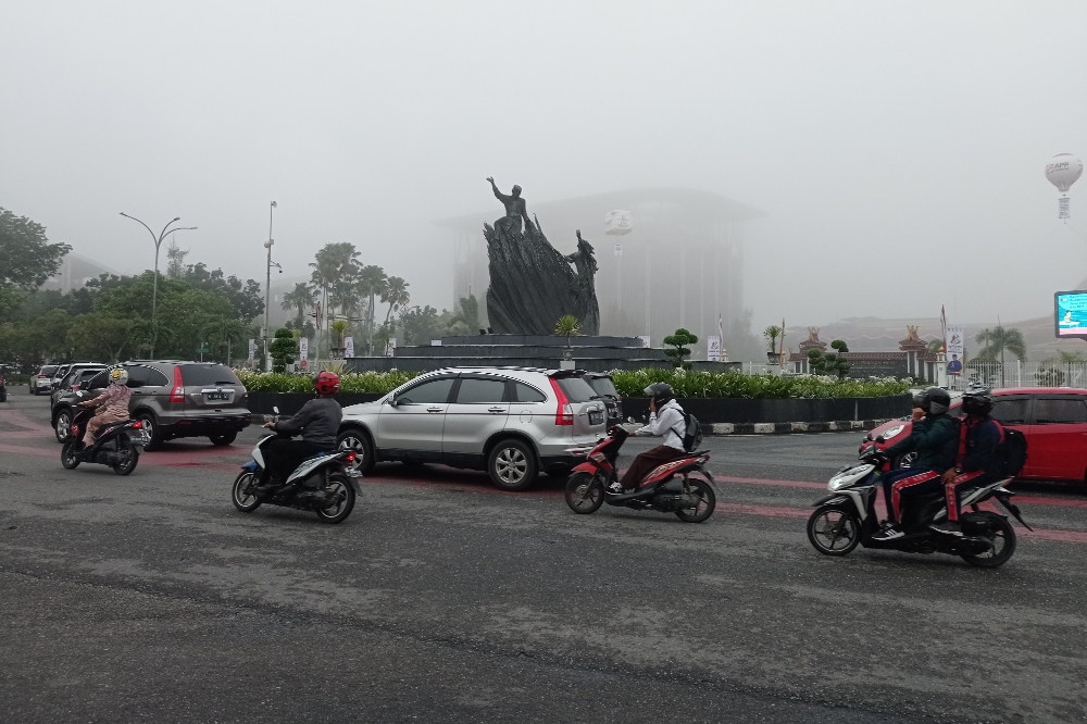 Kamis Pagi Jarak Pandang di Kota Pekanbaru 400 Meter, Ini Sebabnya
