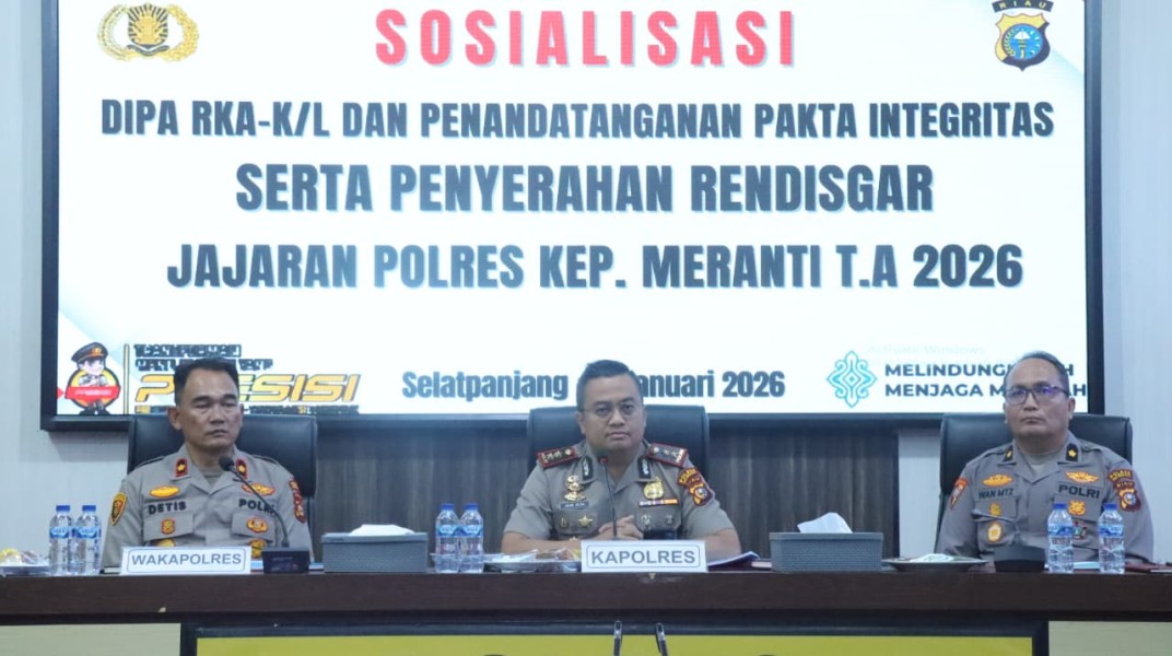 Kapolres Kepulauan Meranti Tegaskan Integritas dan Transparansi Anggaran
