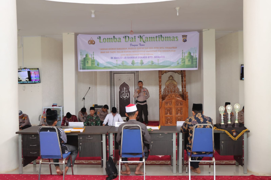 Asah Kepiawaian Personel Berceramah, Polres Meranti Gelar Lomba Dai Kamtibmas