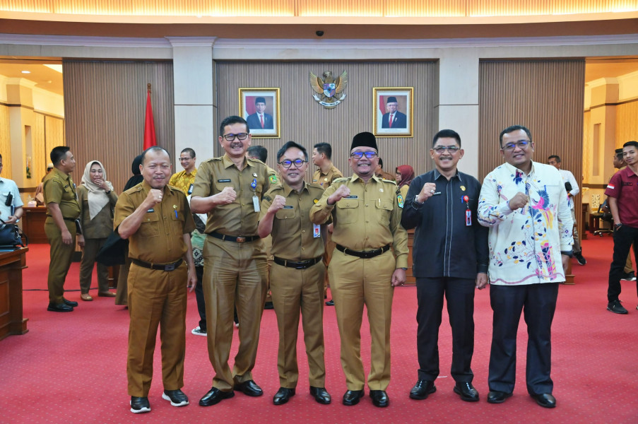 Sekda Bambang Ikuti Rakor Indeks Perilaku Anti Korupsi Se-Riau